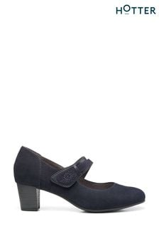 Albastru - Pantofi cu croi standard și închidere cu scai Hotter Samba (K75925) | 531 LEI