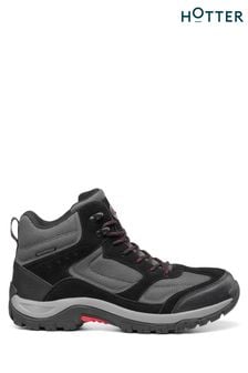 Hotter Black Regular Fit Pathway WP Lace-Up Shoes (K75947) | €154