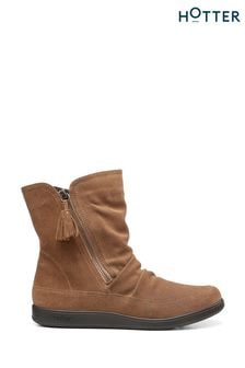 Hotter Brown Regular Fit Pixie III Zip Fastening Boots (K75965) | 136 €