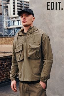 Зеленый хаки - Куртка с короткой молнией и карманами Edit (K75998) | €48