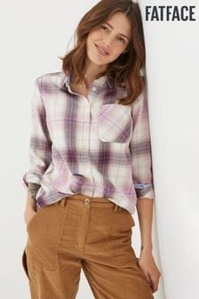 FatFace Purple Olivia Check Shirt (K76039) | ₪ 231