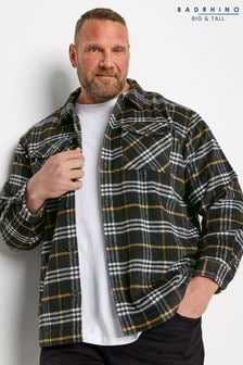 BadRhino Big & Tall Black Premium Check Shacket (K76051) | $72