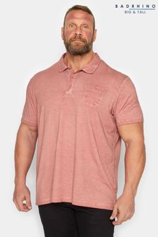 BadRhino Big & Tall Orange Washed Jersey Polo Shirt (K76127) | kr338