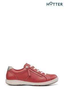 Hotter Red Swift Lace-Up/Zip Regular Fit Shoes (K76197) | LEI 531