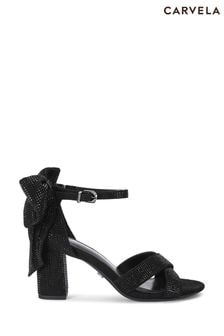 Carvela Black Lovebird Bow Sandals (K76224) | €142