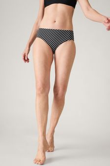 Athleta Black/White Stripe Clean Full Swim Bottom Bikini (K76296) | LEI 239