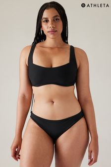 Athleta Black Square Neck Bra Cup Bikini Top (K76338) | kr779