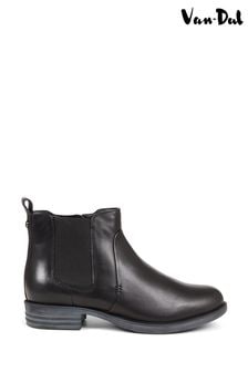 Pavers Van Dal Leather Black Ankle Boots (K76412) | 146 €