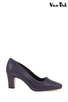 Pavers Van Dal Blue Pointed Toe Leather Court Shoes (K76420) | €127