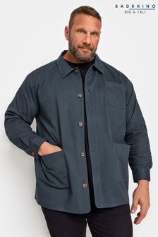 BadRhino Big & Tall Blue Woven 100% Cotton Overshirt (K76453) | $67