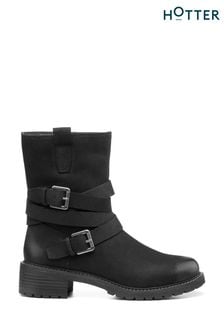 Hotter Black Blair Zip Fastening Boots (K76533) | 198 €