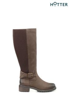 Hotter Brown Briley Zip Fastening Regular Fit Boots (K76535) | €213