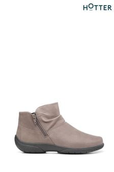 Hotter Grey Hotter Murmur Black Zip-Fastening Boots (K76553) | €108