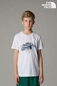 The North Face White Boys Topographic T-Shirt (K76691) | KRW59,800