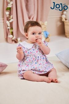 JoJo Maman Bébé Pink 2-Piece Floral Peter Rabbit Top & Shorts Set (K76935) | €47