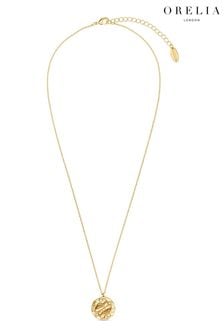 Collar con medallón del zodíaco en tono dorado de Orelia London (K77201) | 40 €