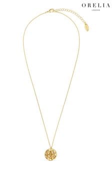 Orelia London Sternzeichen-Halskette mit Medaillon, Goldfarben (K77224) | 43 €