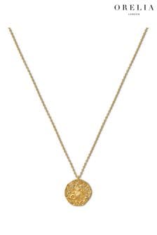 Colier cu medalion zodiac Orelia London Auriu tonuri (K77225) | 167 LEI