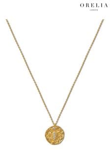 Colier cu medalion zodiac Orelia London Auriu tonuri (K77242) | 167 LEI