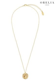 Orelia London Sternzeichen-Halskette mit Medaillon, Goldfarben (K77246) | 43 €