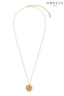 Collar con medallón del zodíaco en tono dorado de Orelia London (K77247) | 40 €