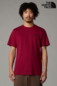 The North Face Red Mens Short Sleeve Simple Dome T-Shirt (K77341) | $41