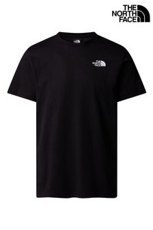 שחור - The North Face Mens Short Sleeve Vertical 100% Cotton T-shirt (K77472) | ‏151 ‏₪