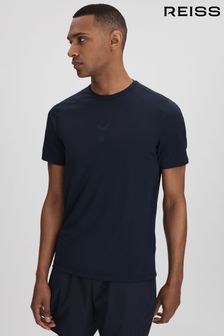 Reiss Midnight Navy Jax Castore Performance Crew Neck T-Shirt (K77555) | €84