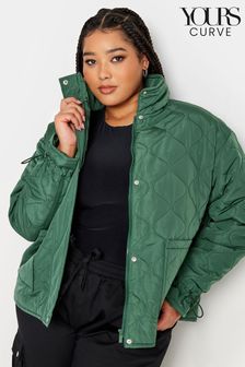 Yours Curve Green Short Onion Jacket (K77677) | $87