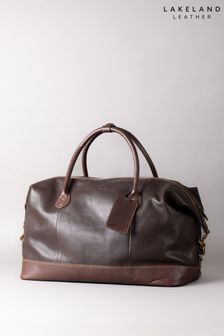 Lakeland Leather Kelsick Leather Brown Holdall (K77794) | $392