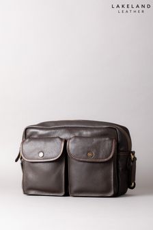 Lakeland Leather Kelsick Leather Messenger Brown Bag