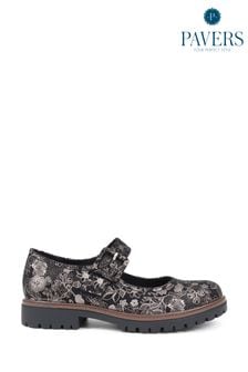 Pavers Black Mary Jane Shoes (K77846) | $60