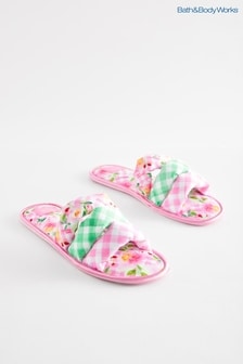Bath & Body Works Pink Strappy Open Slippers (K78079) | CA$40