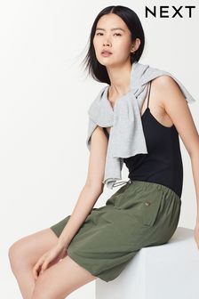 Khaki Green Cargo Mini Skirt (K78106) | CA$50