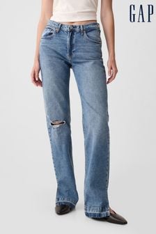 Gap 90s Loose Split Hem Mid Rise Jeans (K78122) | 328 LEI