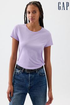 Violet - T-shirt Gap Favorite à manches courtes à col ras du cou (K78153) | €12