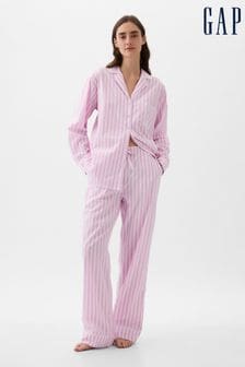 Rosa gestreift - Gap Pyjamahose aus Popeline​​​​​​​ (K78180) | 47 €