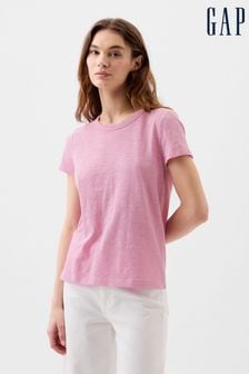 Розовый - футболка с короткими рукавами и круглым вырезом Gap Foreversoft (K78202) | €19