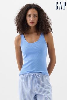 Bleu - Débardeur de pyjama Gap à soutien côtelé (K78227) | €18