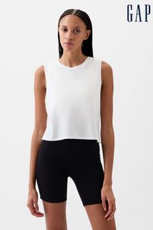 Белый - Укороченная футболка с круглым вырезом Gap Breathe (K78244) | €21