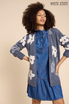 White Stuff Blue Blossom Longline Cardigan (K78639) | MYR 444