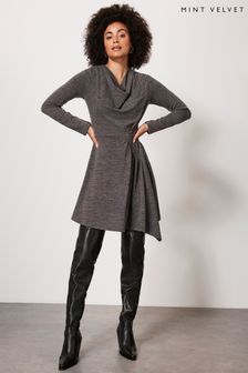 Mint Velvet Grey Jersey Mini Dress (K79230) | 280 zł