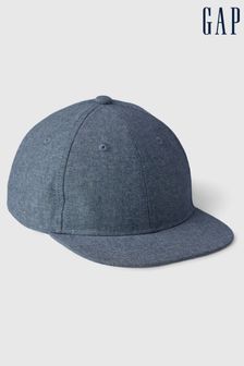 Niebieski - Dziecięca dżinsowa czapka z daszkiem Gap z logo (K79349) | 65 zł