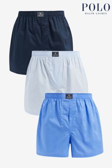 Azul - Pack de 3 boxers de algodón Polo Ralph Lauren (K79404) | 99 €