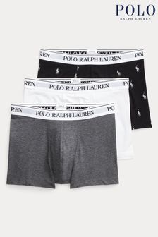 Gris - Polo Ralph Lauren boxers classiques en coton stretch lot de 3 (K79405) | 66€