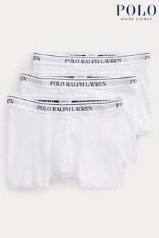 Blanc - Polo Ralph Lauren boxers classiques en coton stretch lot de 3 (K79429) | €53