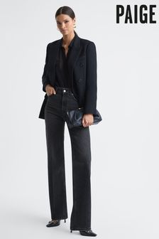 Черные большие джинсы с карманами Paige Sasha 32" (K79466) | €159