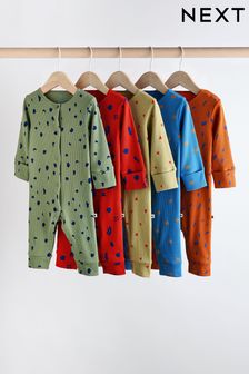 Multi Baby Cotton Sleepsuit (0mths-3yrs) (K79482) | kr590 - kr630