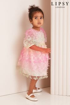 Lipsy Pink 3D Rainbow Butterfly Dress (3mths-5yrs) (K79497) | INR 4,190 - INR 4,410