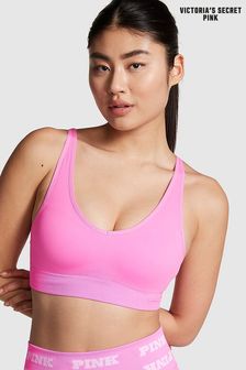 Victoria's Secret PINK Lola Pink Non Wired Lightly Lined Seamless Air Sports Bra (K79693) | €38